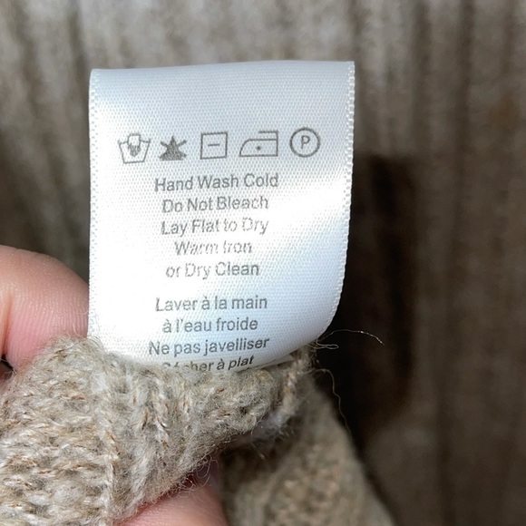 HEARTLOOM x REVOLVE Candace Wrap Chunky Cardigan Sweater, Oat, Size XS - Picture 9 of 11